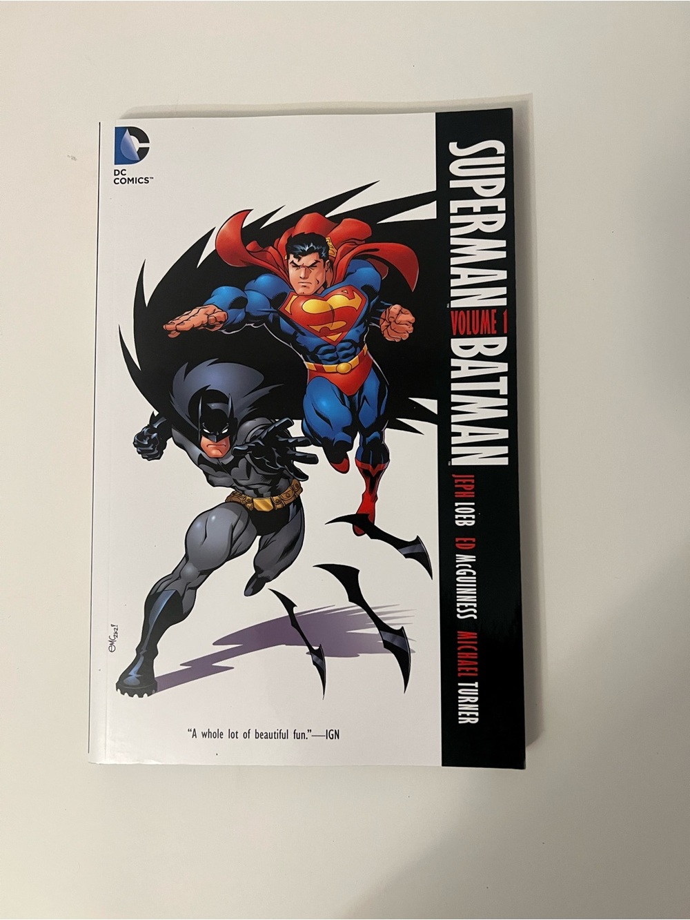 DC Comics Superman & Batman Graphic Novel - Blue, Red, Black Cover Art